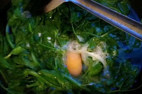 润肠豌豆叶鸡蛋汤的做法图解4