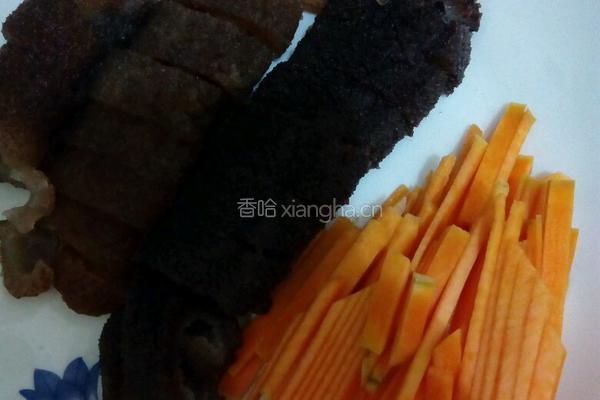南瓜烧海参的做法图解1
