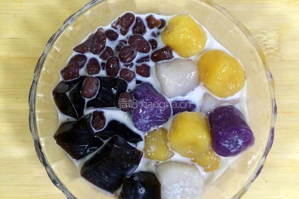 红豆芋圆烧仙草的做法图解20