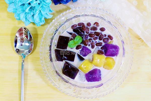 红豆芋圆烧仙草的做法图解24