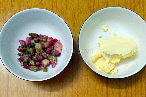 玫瑰花饼的做法图解1
