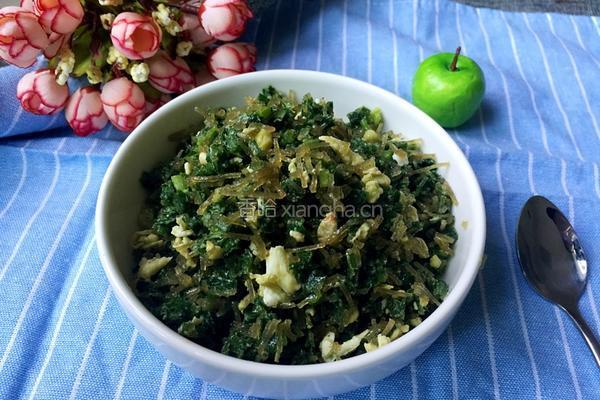 韭菜鸡蛋虾仁饺子馅的做法图解8