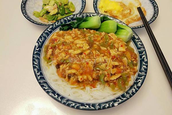新疆鸡肉拌米粉的做法图解12