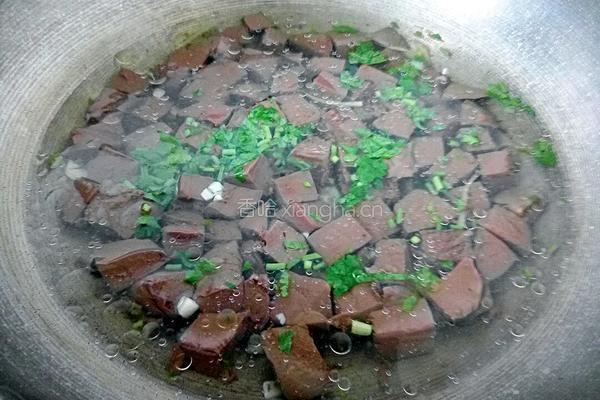 香菜猪血汤的做法图解9