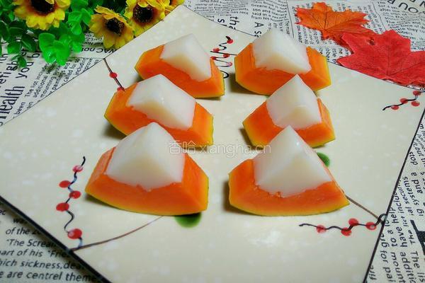 木瓜椰子冻的做法图解12