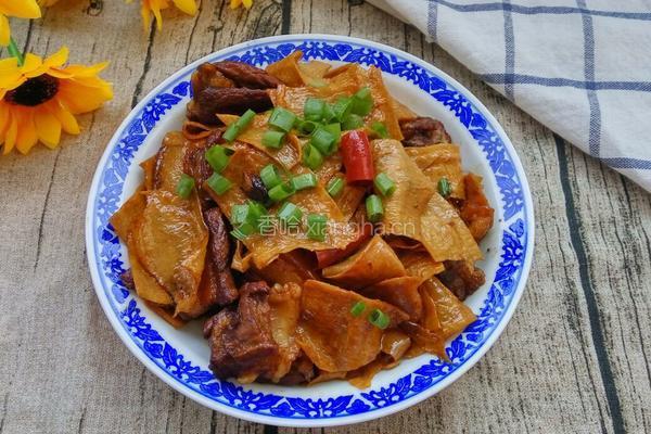 豆筋棍烧肉的做法图解8