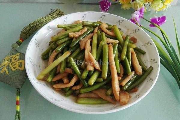 鸡丝蒜苔的做法图解6
