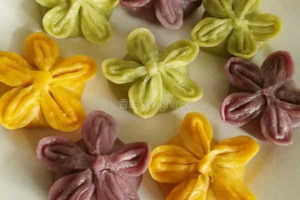 彩色蔬菜梅花饺的做法图解15