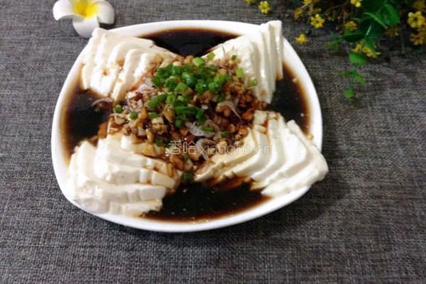 蒜汁拌内酯豆腐的做法图解7