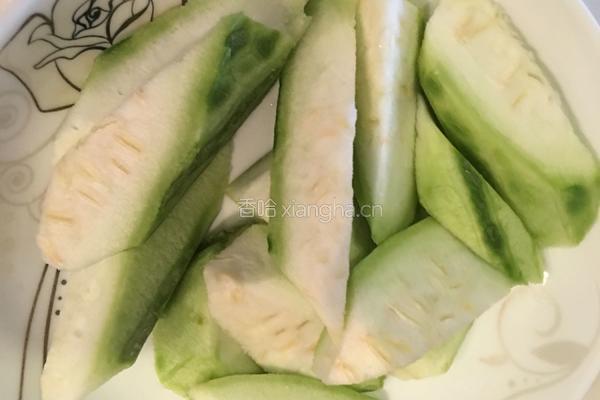 肉片丝瓜的做法图解3