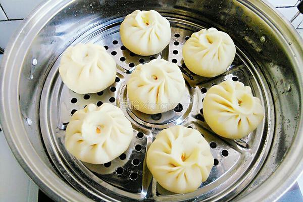 红萝卜馅包子的做法图解20