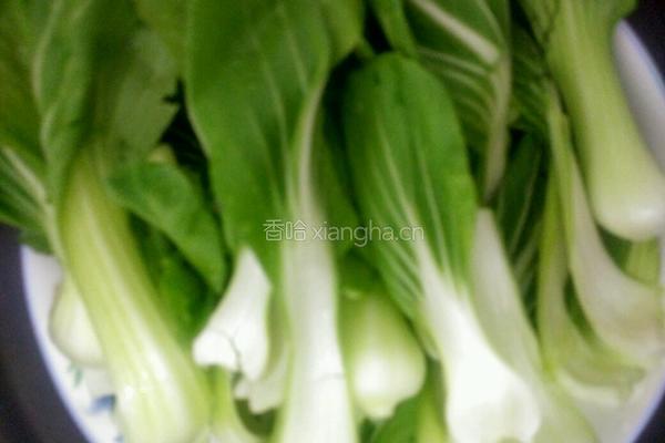 香菇油菜的做法图解1