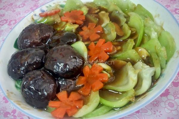 香菇油菜的做法图解5