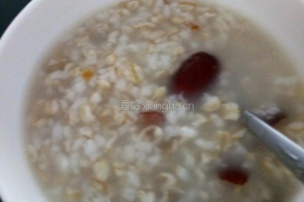 红枣燕麦粥的做法图解3