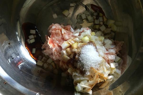 苋菜馅水饺的做法图解3