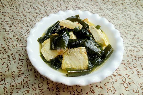 海带结烧豆腐的做法图解9