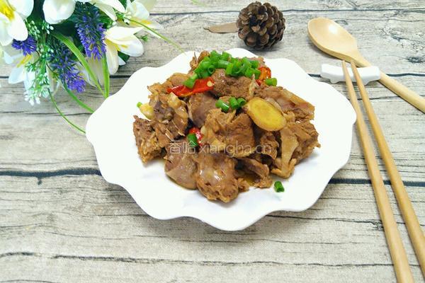 红烧鹅肉的做法图解6