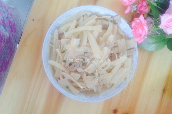 藕炒肉片的做法图解5