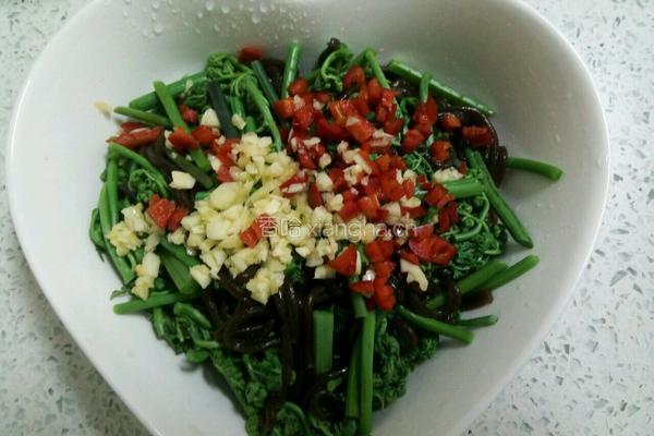 珍选捞汁蕨菜的做法图解8