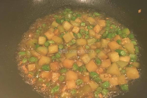 茄子豆角面的做法图解6