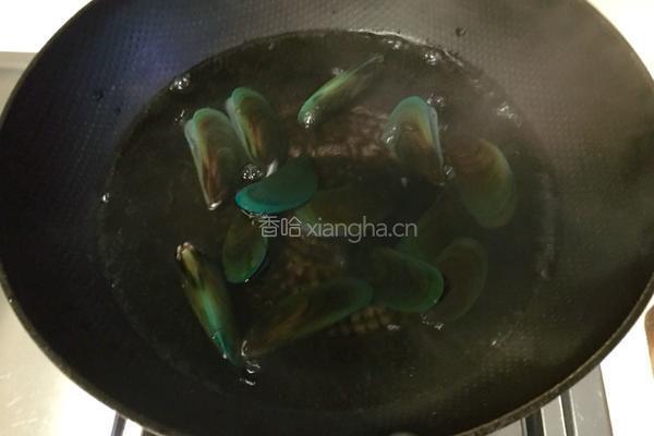 蒜香淡菜的做法图解6
