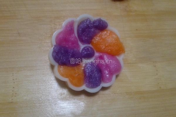多彩冰皮月饼的做法图解8
