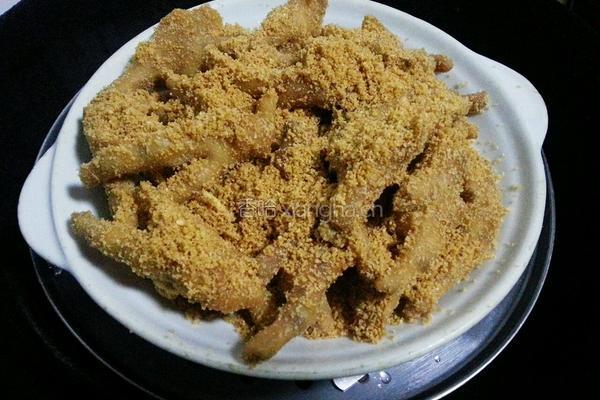粉蒸鸡爪的做法图解6