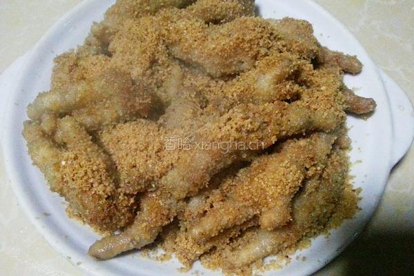 粉蒸鸡爪的做法图解7
