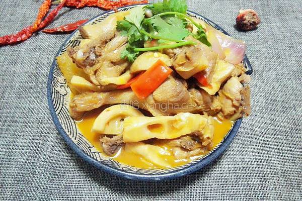 酸笋焖鸭的做法图解9