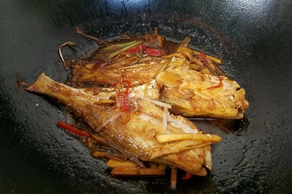 红烧扒皮鱼的做法图解6