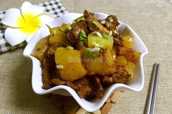 菠萝焖鸭的做法图解8