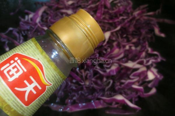醋溜紫甘蓝的做法图解4