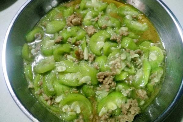 肉末炒丝瓜的做法图解7