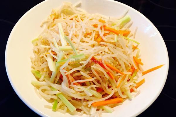 韩式豆芽凉拌菜的做法图解4