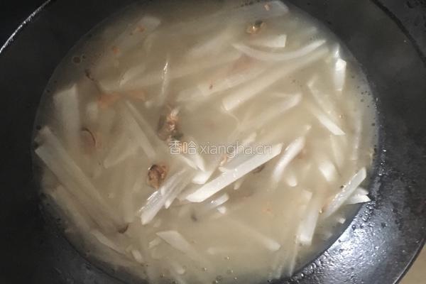 萝卜淡菜汤的做法图解6