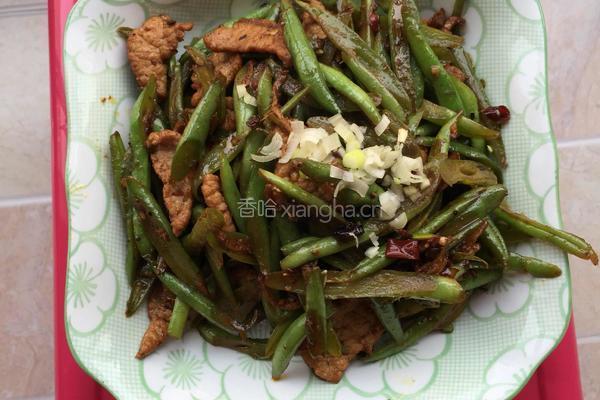 豆角爆炒肉的做法图解3