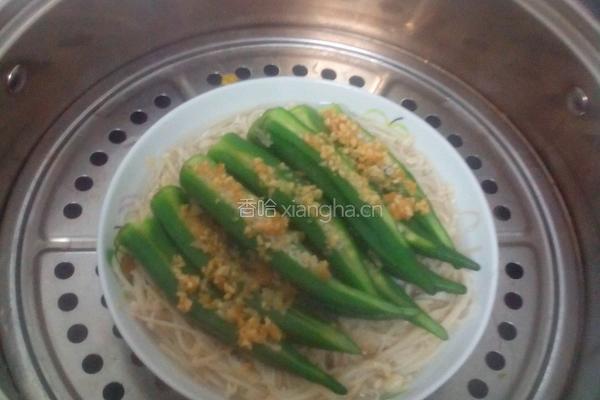蒜香金针菇秋葵的做法图解11