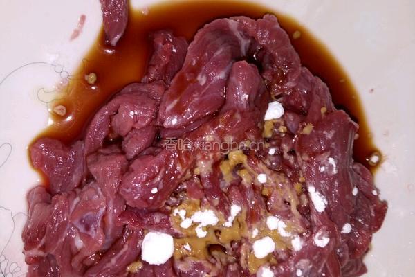 小炒牛肉的做法图解3