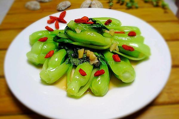 炒小油菜的做法图解4