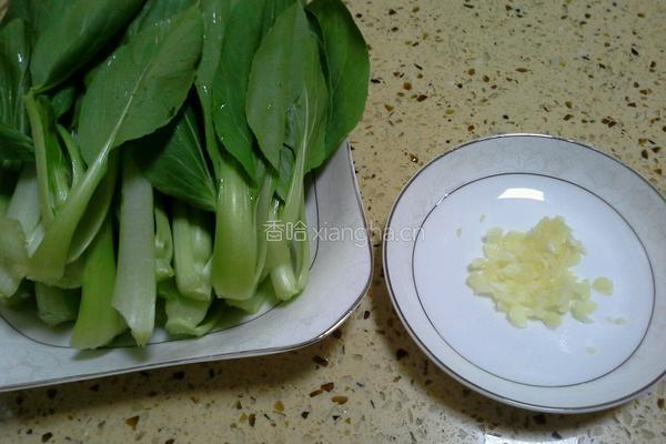 炒小油菜的做法图解1