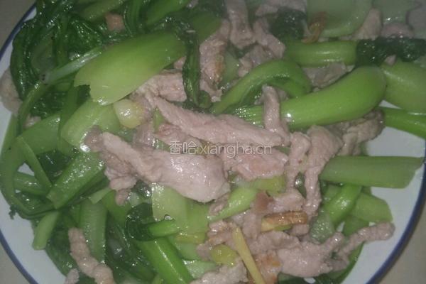 青菜肉丝面的做法图解8