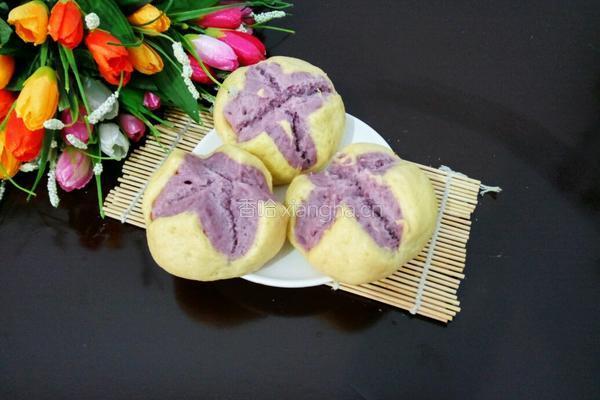 南瓜紫薯开花馒头的做法图解19