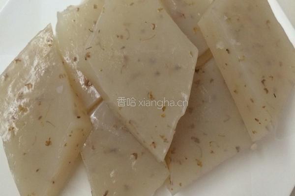 桂花蜜马蹄糕。