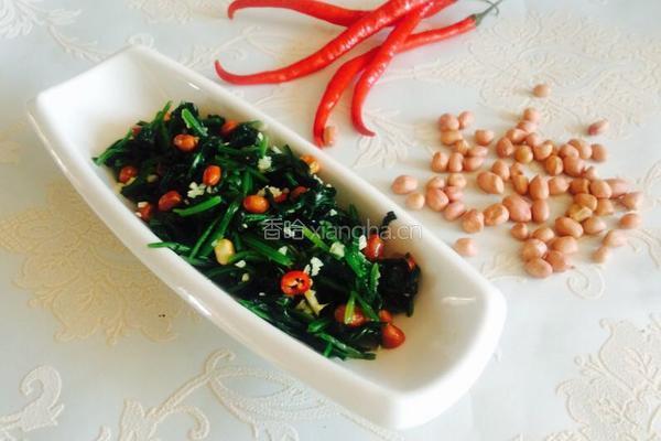 老醋菠菜花生米的做法图解14