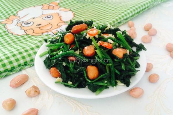 老醋菠菜花生米的做法图解15