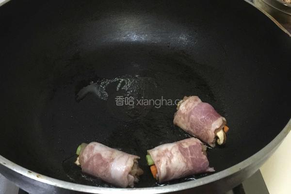 培根鸡肉芦笋卷的做法图解8