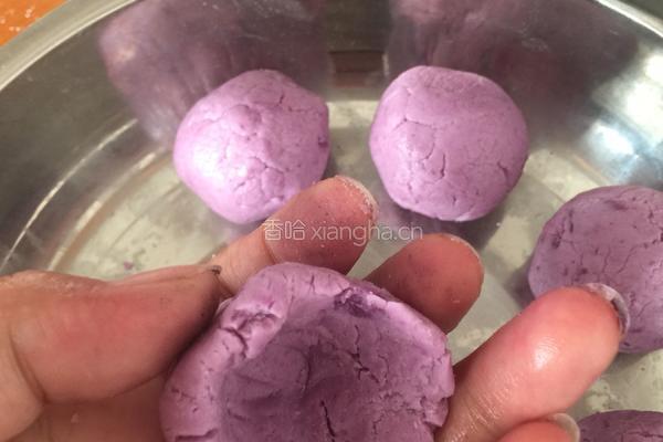 椰蓉紫薯球的做法图解7