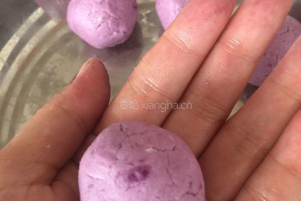 椰蓉紫薯球的做法图解9