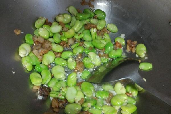 香酥蚕豆肉沫的做法图解4