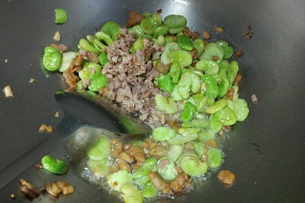 香酥蚕豆肉沫的做法图解5